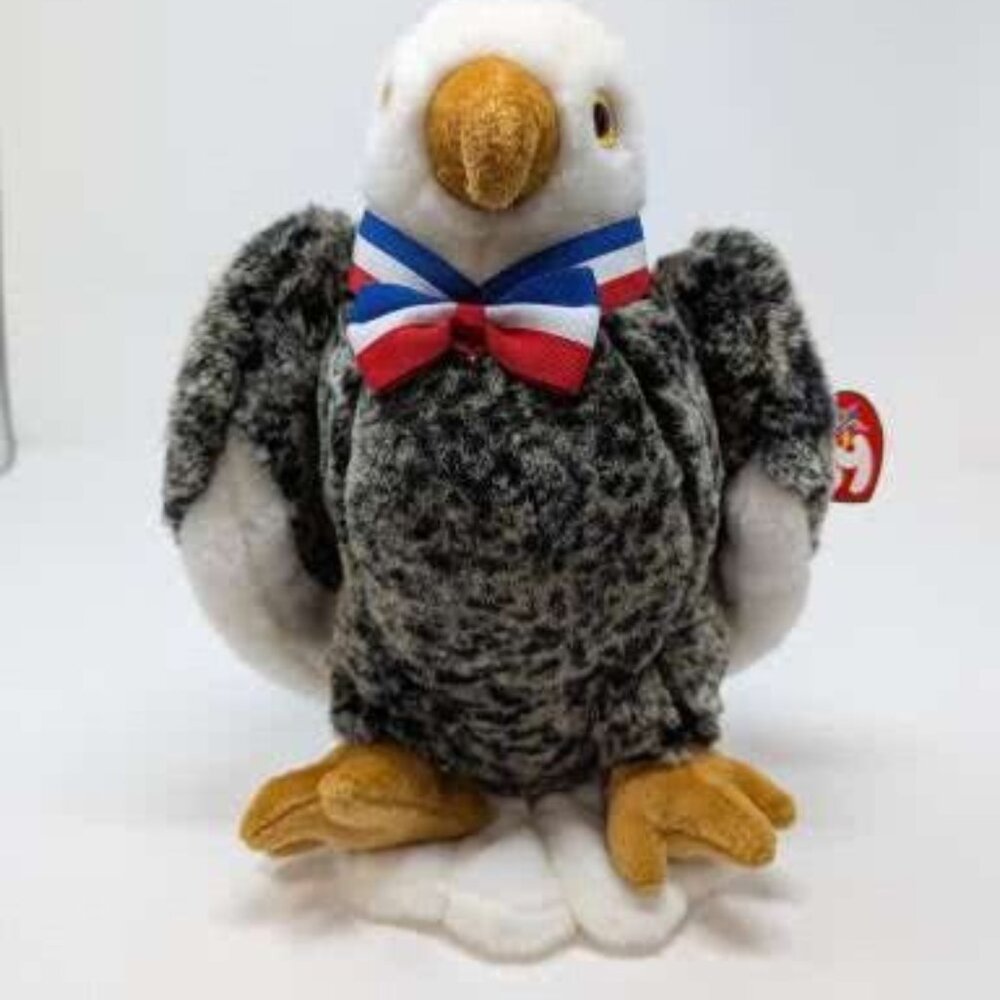 2004 Beanie Buddies Ty Valor the Eagle Toy Large 10 inches Tall -